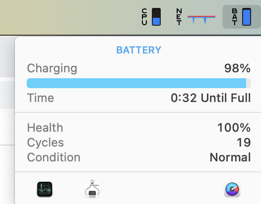 thisisjerry's tweet photo. Hey @bjango, has there always been a gap between the bottom icons for 'Battery'? Am I just remembering wrong? v6.70 (1216) https://t.co/Iy4cEaPjMi