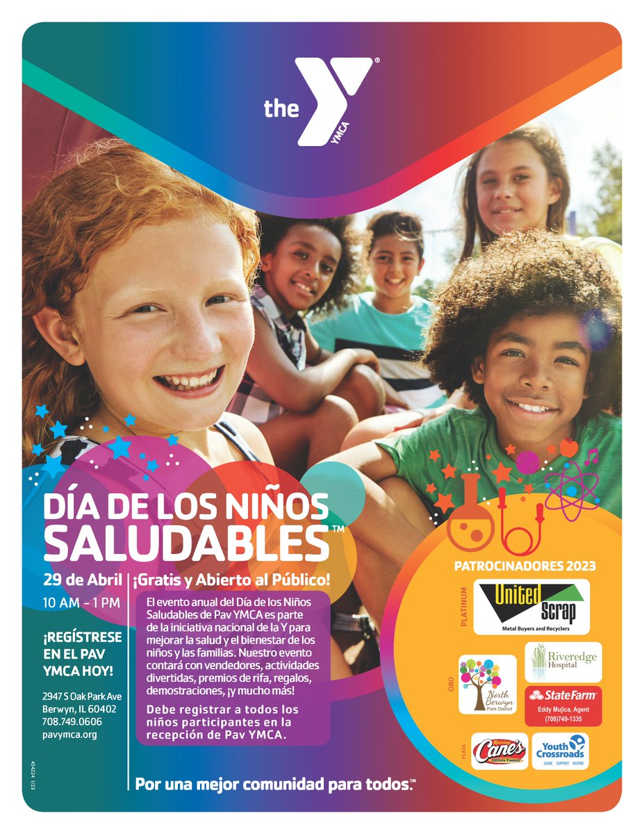 We're about 1 WEEK AWAY from Healthy Kids Day!!! 🥳🤩🤸 Have you registered yet? Stop in to register your child today! On Sat, 4/29 from 10a-1p we'll have fun activities, vendors, raffle prizes, giveaways, &amp; more! Join us!
#PavYMCA #YMCA #HealthyKidsDay