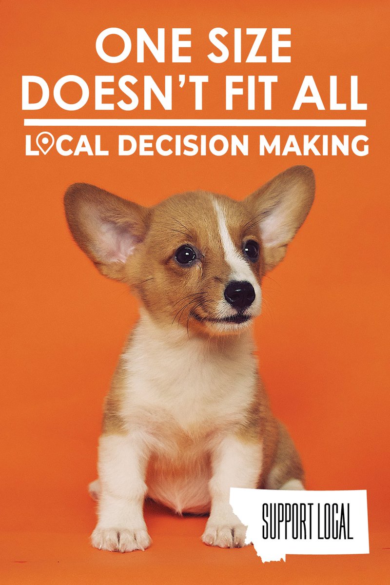 supportlocalnwk's tweet photo. Local governments need the ability to make local decisions free from interference. Ask your legislators to support decision making at the local level! #SupportLocal #KeepitLocal #MTlocal #mtpol #mtleg https://t.co/eykwOYy79A