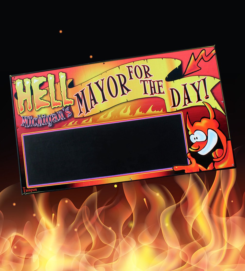 The_Chad_Life's tweet photo. This is a great gift idea for frenemies, enemies, family, and friends🔥🔥🔥🔥
For a small contribution, you can make someone, or yourself The Mayor of🔥🔥HELL🔥🔥michigan.  
Why go to 🔥🔥HELL🔥🔥 
When you can run it instead?😈😈
https://t.co/Z8J8CwWhT7… https://t.co/aQT3aThzYa