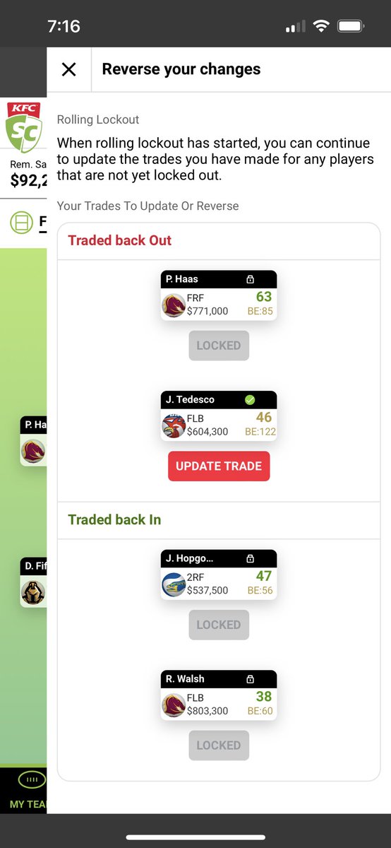 JayTannous's tweet photo. @NRL_SC_Addicts Was a trade yesterday to Tedesco but https://t.co/VgI9petW5R