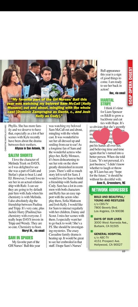 #SamMcCall letter in the latest SOD.  👏👏❤️❤️
#SamFF #Gh