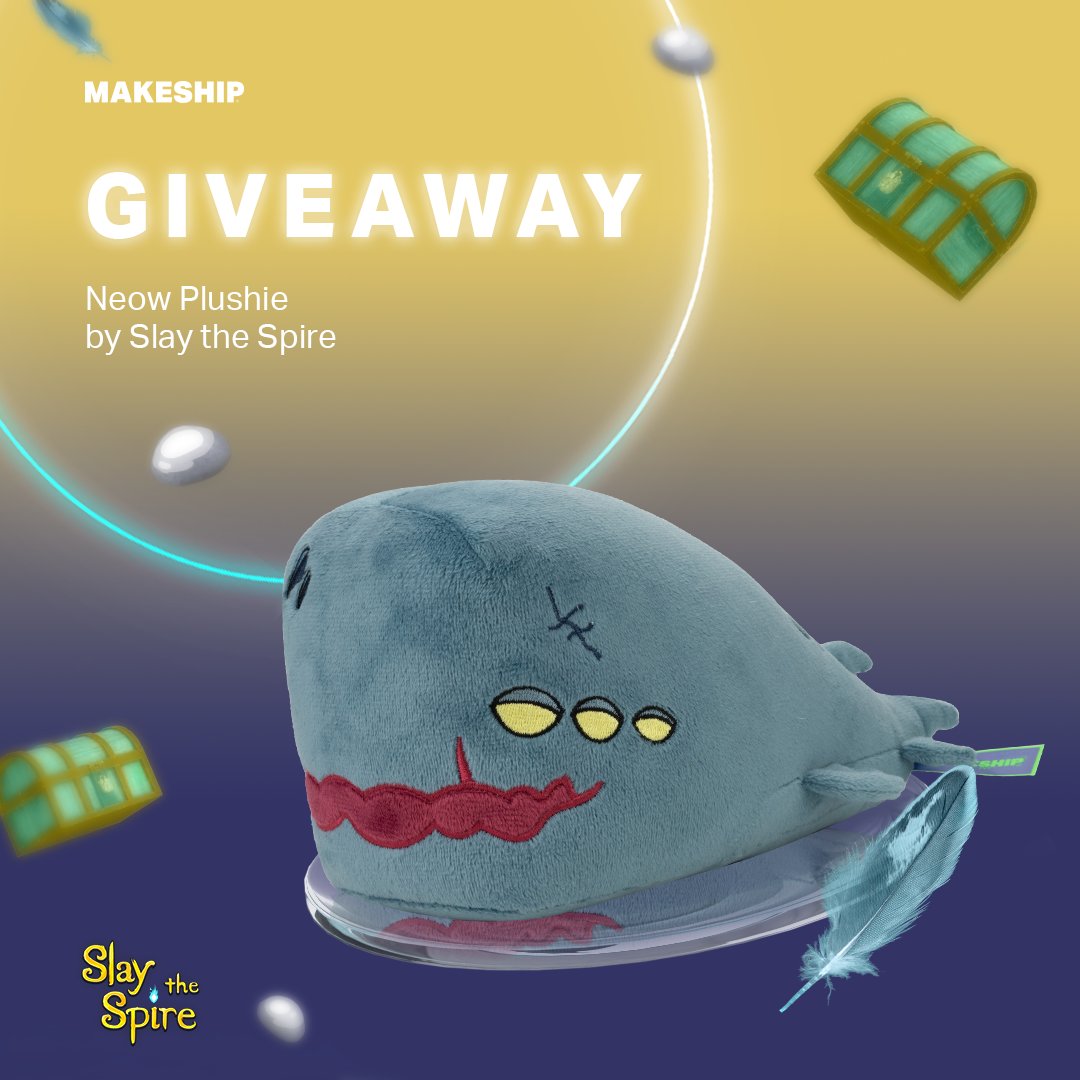 It's finally time for Neow plushies:  shop.makeship.com/4016BMw 

We're starting things off with a giveaway! You have the chance to win 1 of 2 Neow Plushies! 🥳

How to enter?
- Follow @makeship and <a href="/MegaCrit/">Mega Crit ⚔️ Slay the Spire 2 Out Now!</a>
- Retweet this post

Giveaway ends April 26th at 2pm (ET). Good luck!