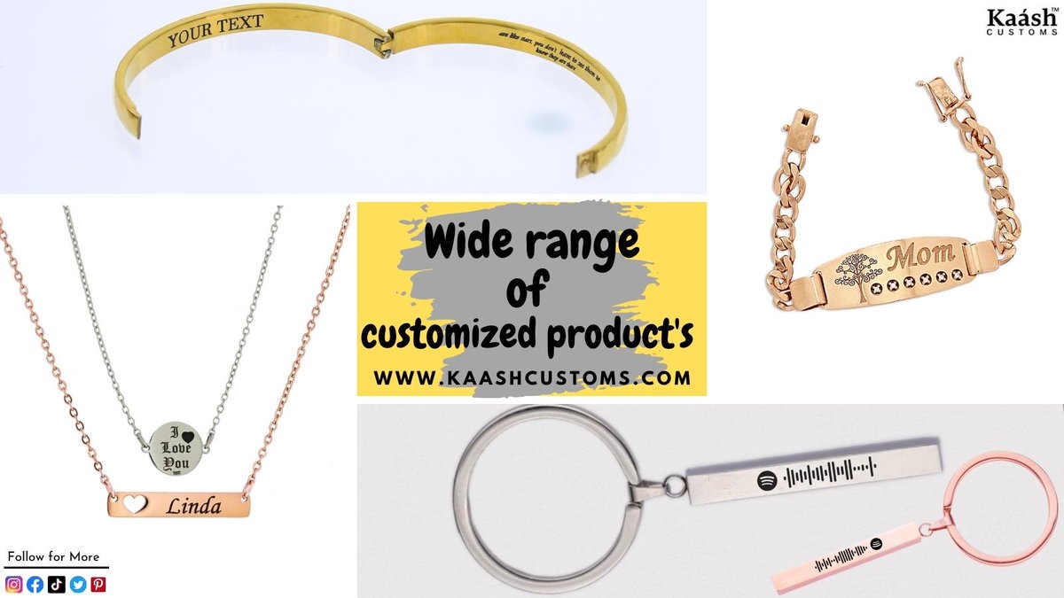 kaashcustom's tweet photo. 🎉🎁💍 Treat yourself or your loved ones to something special with our wide range of customized jewelry! 💎✨

💖 Whether you're looking for a gift for someone special or just want to add some sparkle to your own collection, our customized jewelry is the perfect choice! ✨ https://t.co/d5eBZ2eG8a