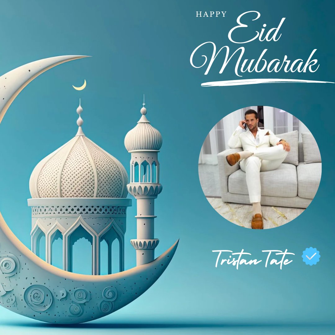 Stupid_1G's tweet photo. Eid Mubarak to all the kings and queens out there! @tatethetalisman Tristan, it's time for you to come through with the Eidi and show me how it's done. May this day bring us all closer to our faith and to each other. #EidMubarak #EidiTime https://t.co/hOC1kokUUJ