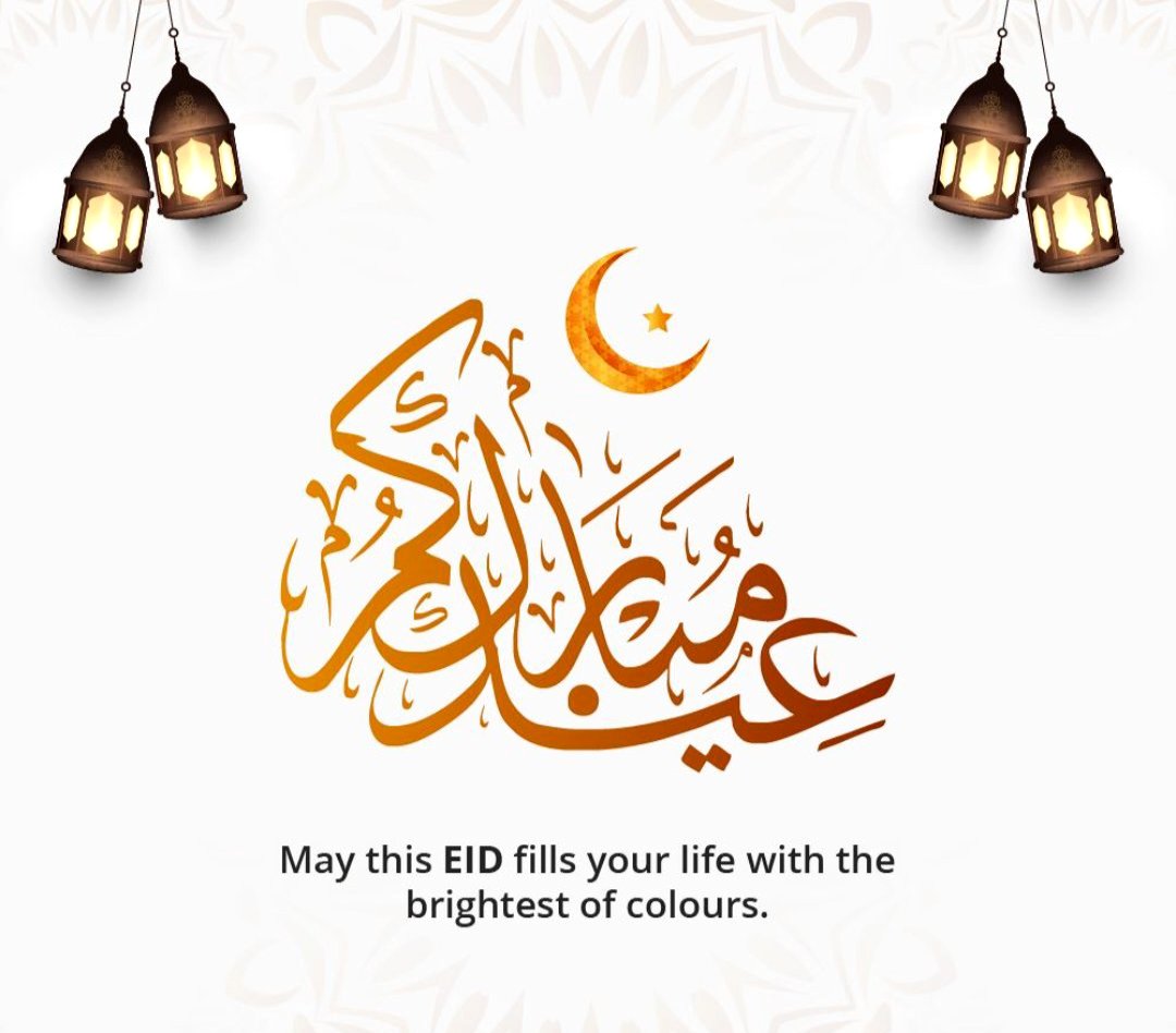 cmhmohsin's tweet photo. Happy Eid Mubarak....!!🌙
I pray to Allah that the occasion of Eid brings joy and happiness to your life. May Allah fullfil all your prayers and bless you with his kindness.
Eid Mubarak to you and your family &amp; all the brothers and sisters across the World 🌍 #EidMubarak https://t.co/ztcXy8e0zr