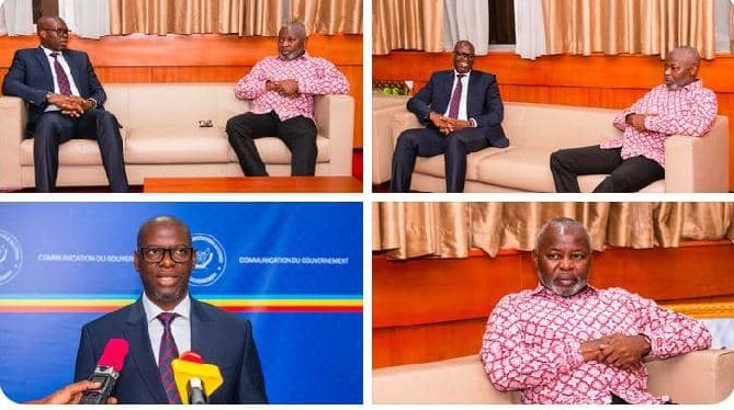 KalumeJean1's tweet photo. Le VPM de l'économie @VitalKamerhe1 a reçu le gouverneur de la province du haut Katanga @JacquesKyabula , malgré la méprise de @KatangaUnc par ce dernier. @BillyKambale1 @JacquesKyabula @GouvernementHK @KatangaUnc @MichelMoto1 https://t.co/au7AtiHpYV
