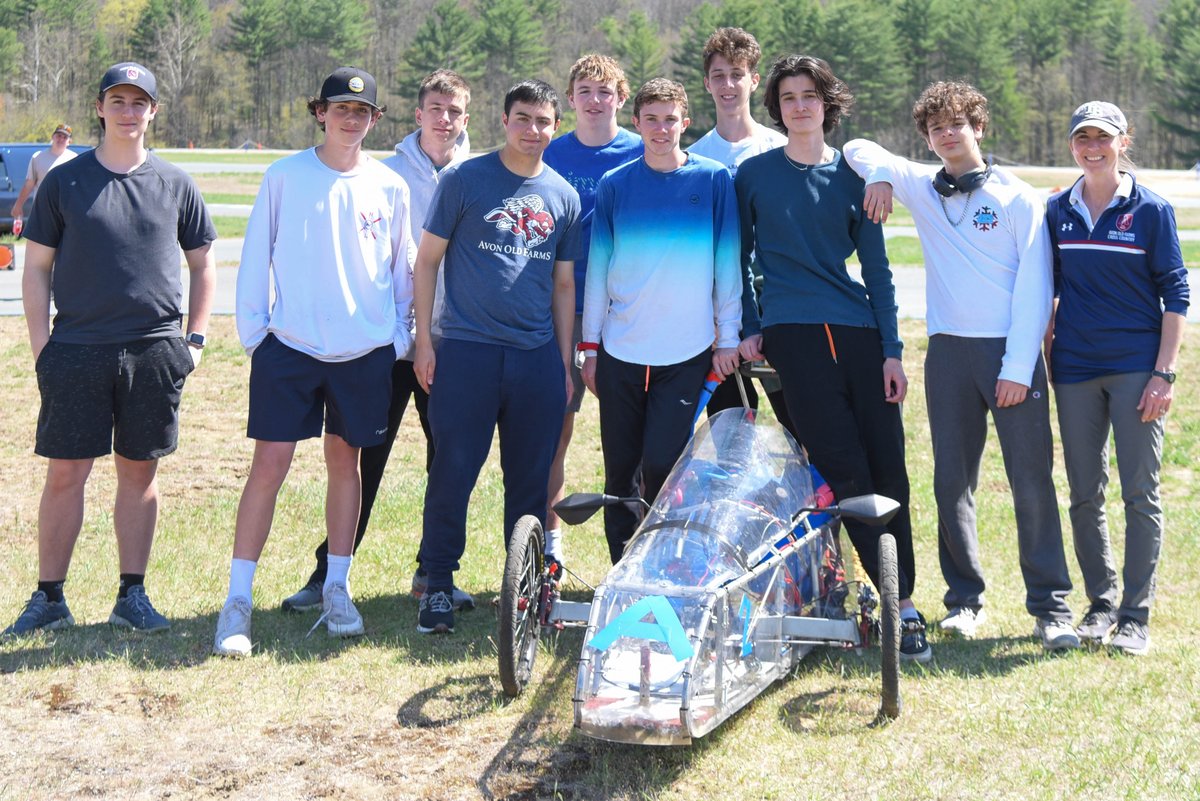 avonoldfarms's tweet photo. Earlier today, members of Club Forge participated in the Electrathon Challenge where, after spending the last few months building their vehicle, they raced against other schools at Lime Rock Park. #EngineeringAtAvon https://t.co/AyTm4OAaXJ