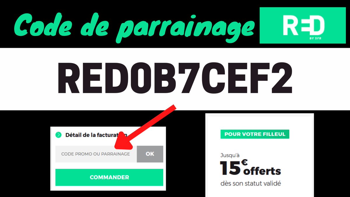 ExpertNews8's tweet photo. Code promo Red By SFR !! Code parrainage red SFR !
Par ici 👉 RED0B7CEF2
Profitez en !! 💰🕵️♂️
#BonPlan #RedSfr #Reddeal https://t.co/vWQ9A1I7dC