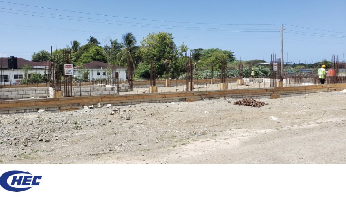 CHECJamaica's tweet photo. "Breaking news! We're making progress on the NCB ground floor of the MBUC project with slab preparation underway for Building A. 

Stay tuned for more updates on this incredible infrastructure project. 
 
#MBUC #Infrastructure #ConstructionUpdate" https://t.co/EOgiuLeQHv