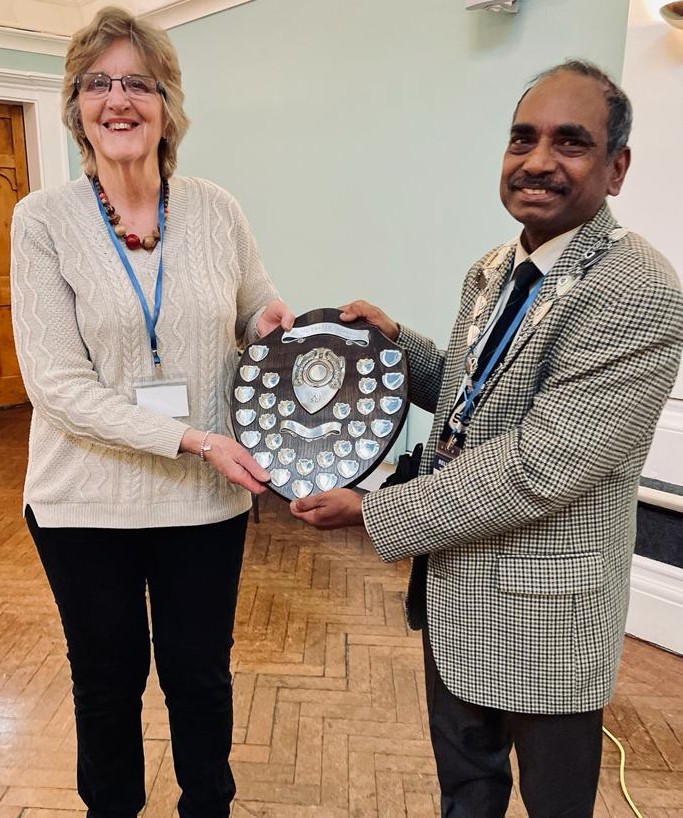SansSouciSpeak's tweet photo. Sans Souci SC were very surprised, but proud to receive the Fraser Trophy at the Association of Speakers Club National Conference in Cardiff today 🏆
It's awarded for development and service to the ASC👌
#publicspeaking #speech #presentationskills #communication #Solihull https://t.co/fCzLoV9dY3