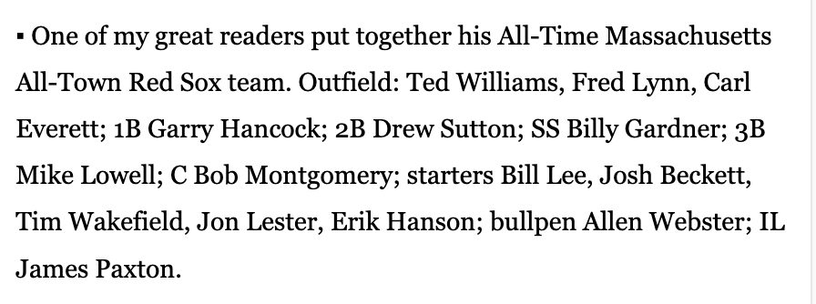 JoshOstroff's tweet photo. This @Dan_Shaughnessy paragraph belongs on @massmunicipal swag https://t.co/OR12o5d4ja