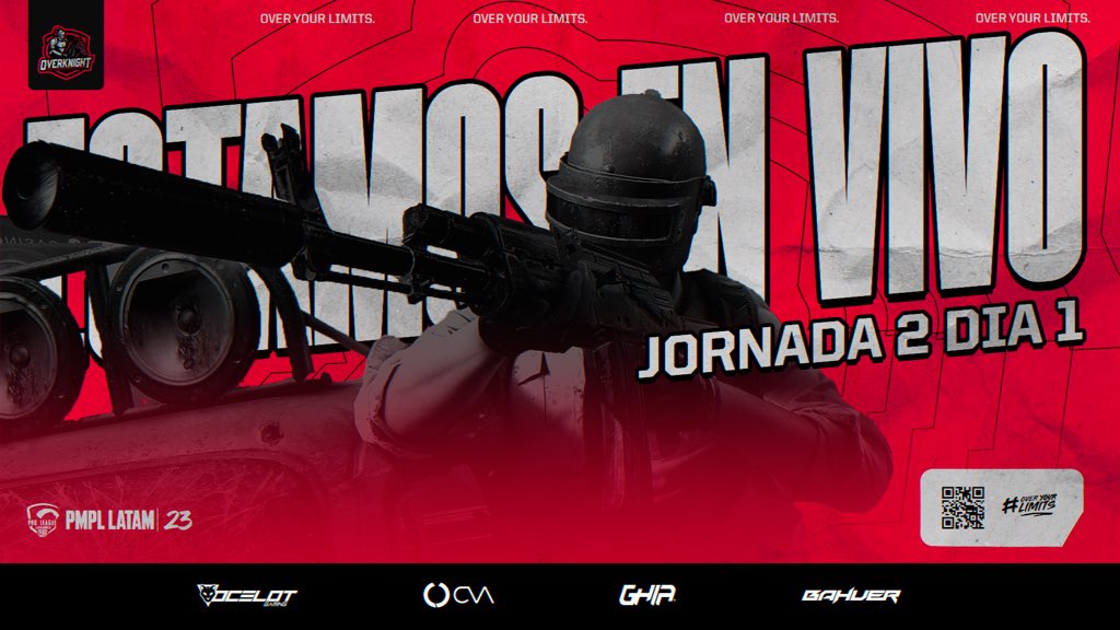 OverKnightmx's tweet photo. EN VIVO - PMPL ⚔️
Lock and load, iniciamos el fin de semana, hoy toca sobre de PMPL @PUBGMOBILELATAM 🔥
EN VIVO, toda la acción del #OKTeam , por:
🔴 https://t.co/4XBz71UU7N https://t.co/lHcfKl9Zdc