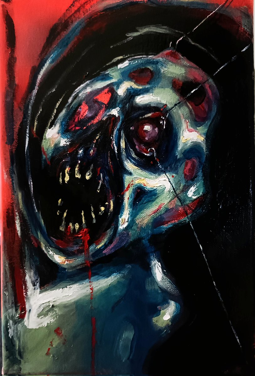 AnnaScaryArt's tweet photo. My zombies 🧟‍♀️ Have a nice weekend 🔥
#zombies #creepy #creepyart #darkart #HorrorCommunity #HorrorFamily #HorrorArt https://t.co/u888gm7aDd