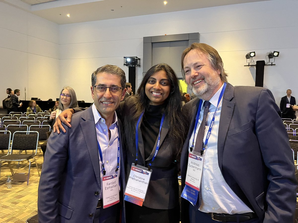 KevinQ_Chen's tweet photo. Our MS3 @SharminiPrem gave a FANTASTIC talk on the impact of the 2018 heart allocation policy on the incidence of PGD using data from our single center heart txp registry. So proud!👏🏻👏🏻@ISHLT @ISHLTPres #ISHLT2023 https://t.co/MDDIwkgliE