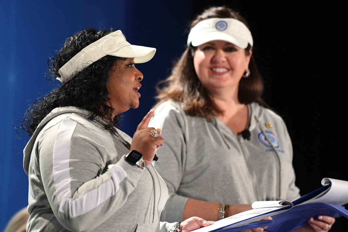 Milken's tweet photo. Activating Milken Educators (AME) initiatives “are about creating the desperately needed community for education and growth for educators,” says @HeatherHHurt. She and @DilUswatte help lead @ALMVPs — Alabama Milken Visionary Partnerships. 

#MilkenAward https://t.co/UKXipG2HR9