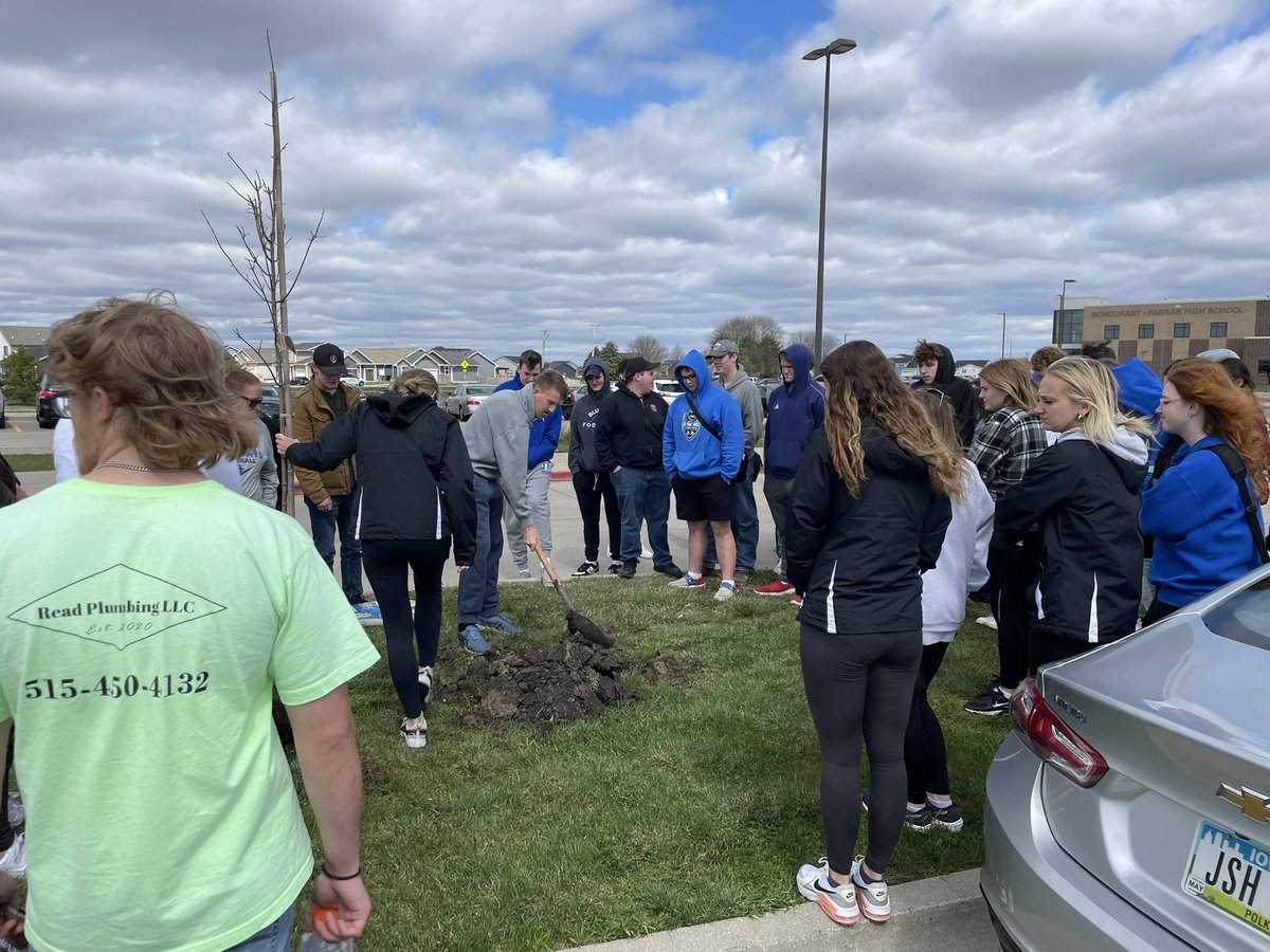 The Class of 2023 left their mark today, by planting their class tree in honor of Earth Day!