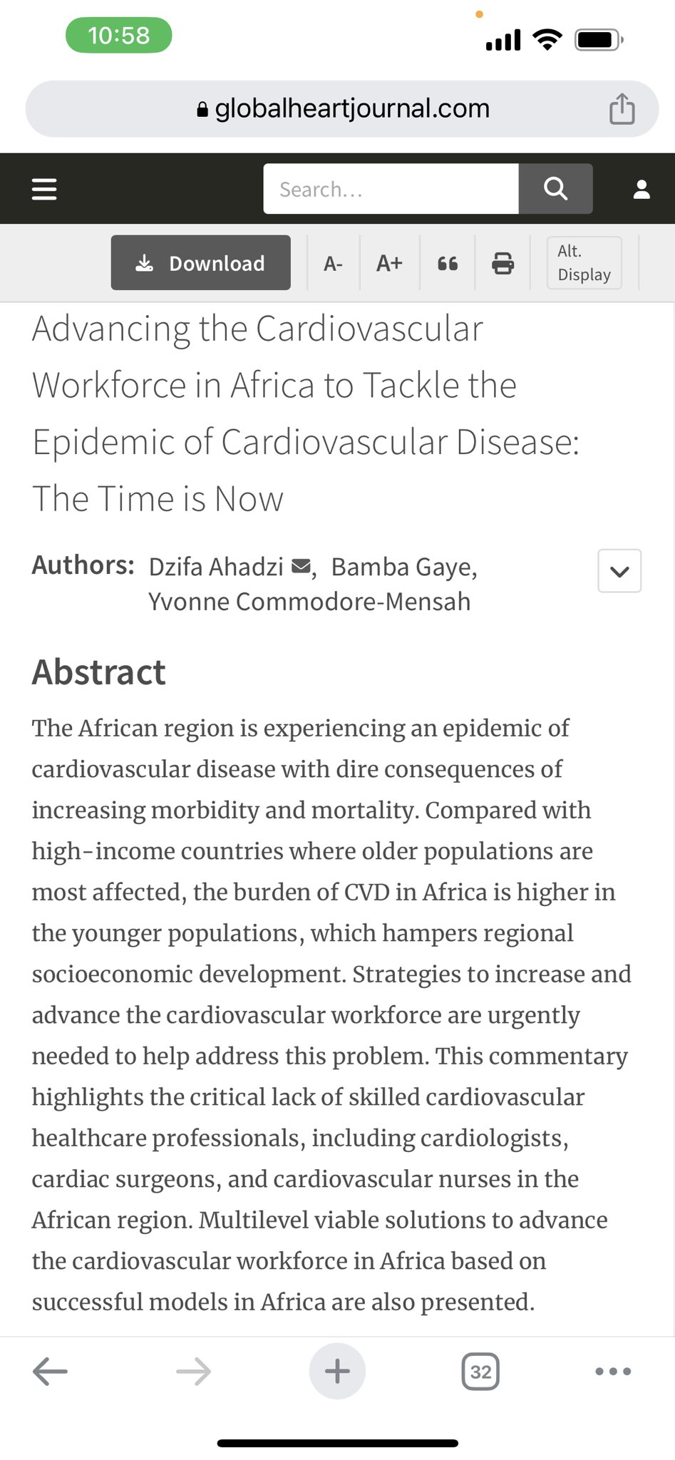 Yvonne CommodoreMensah, PhD, MHS, RN on Twitter "To advance 