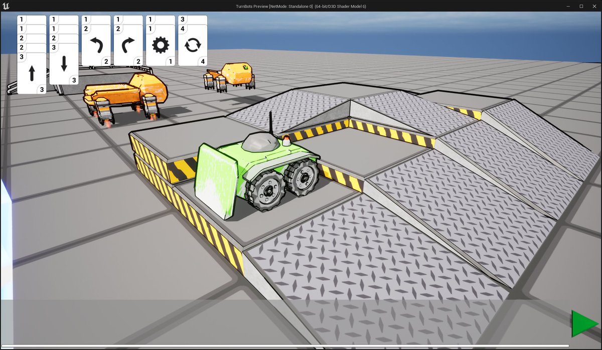 CodeChomper's tweet image. I have been working on building modular game assets for my #indiegame #TurnBots