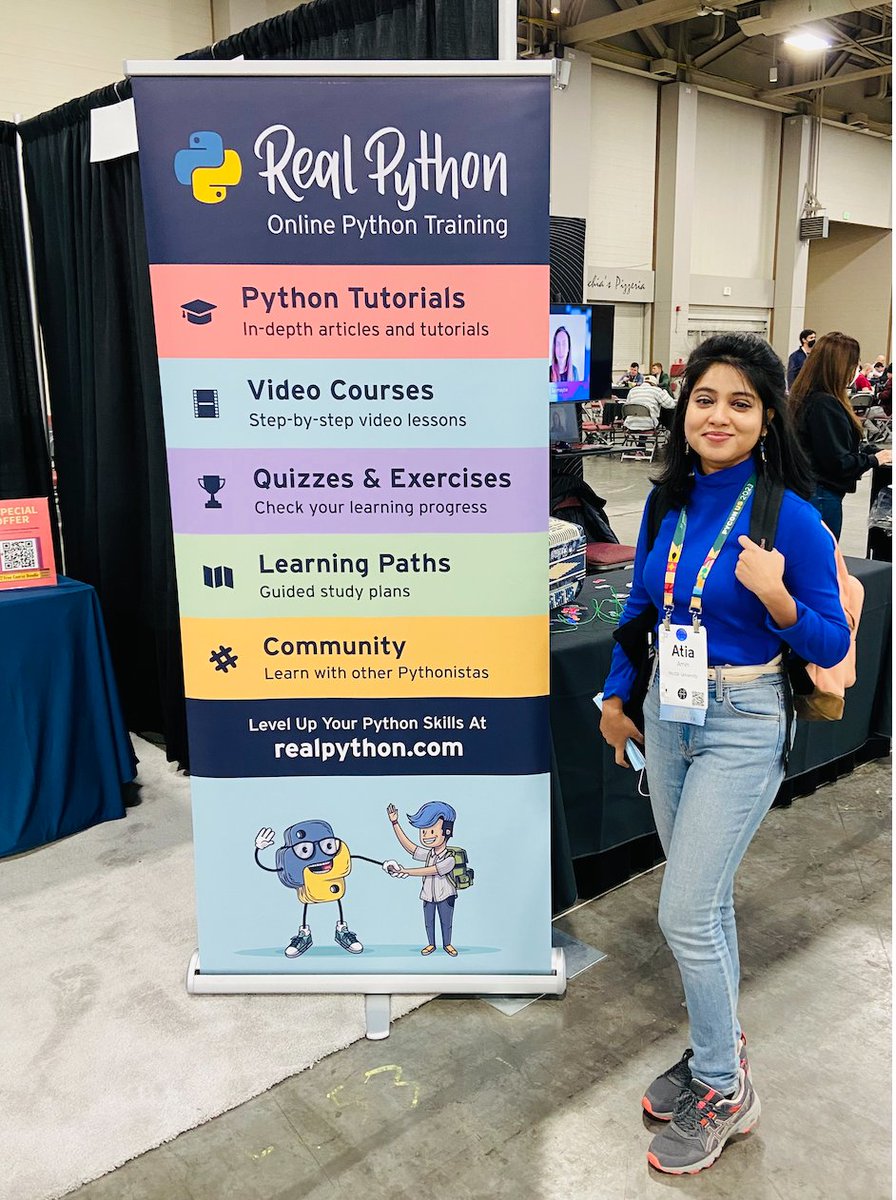 AtiaAmin1's tweet image. Thanks to #RealPython for all the resources!