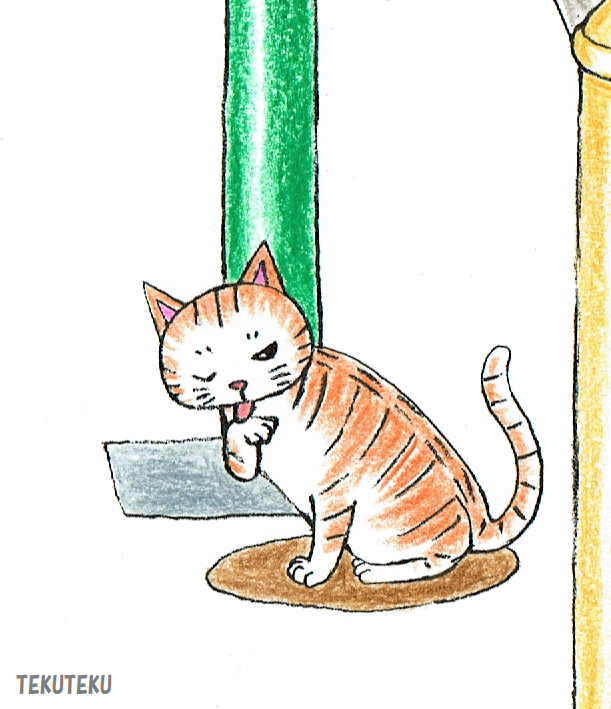 「#上手いとか下手とかそういうのは関係なく自分が気に入っている絵を4枚選ぶ  #猫」|TEKUTEKUのイラスト