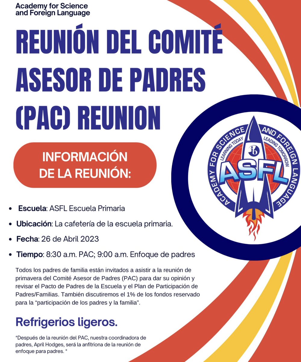 PAC meeting this Wednesday!