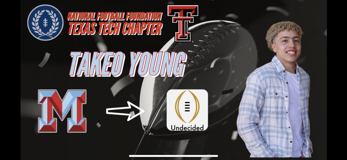2022-’23 Co-defensive Back MVP 🏆 𝗧𝗮𝗸𝗲𝗼 𝗬𝗼𝘂𝗻𝗴 📚 is our next 2023 <a href="/NFFTexasTech/">NFF Texas Tech Chapter</a> Scholar Athlete from Lubbock Monterey H.S.! ⭐🏅🏈 
 
<a href="/Monterey_Sports/">Monterey HS Athletics</a> | <a href="/CoachThrash/">Judd Thrash</a> | <a href="/NFFNetwork/">National Football Foundation</a>