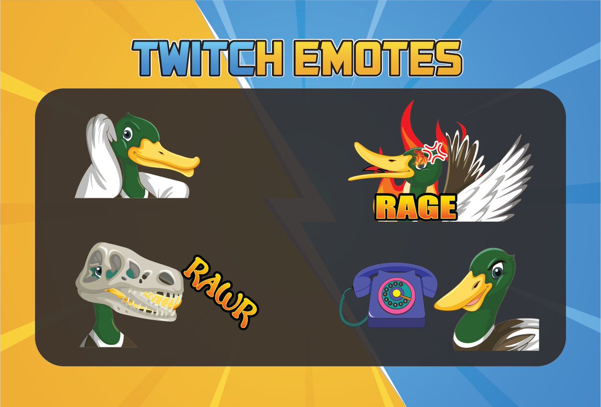 DuckSimple_'s tweet photo. animated emotes pending approval!!!! lets gooooo more coming soon of all emotes and overlaays! https://t.co/e1hqKbnJur