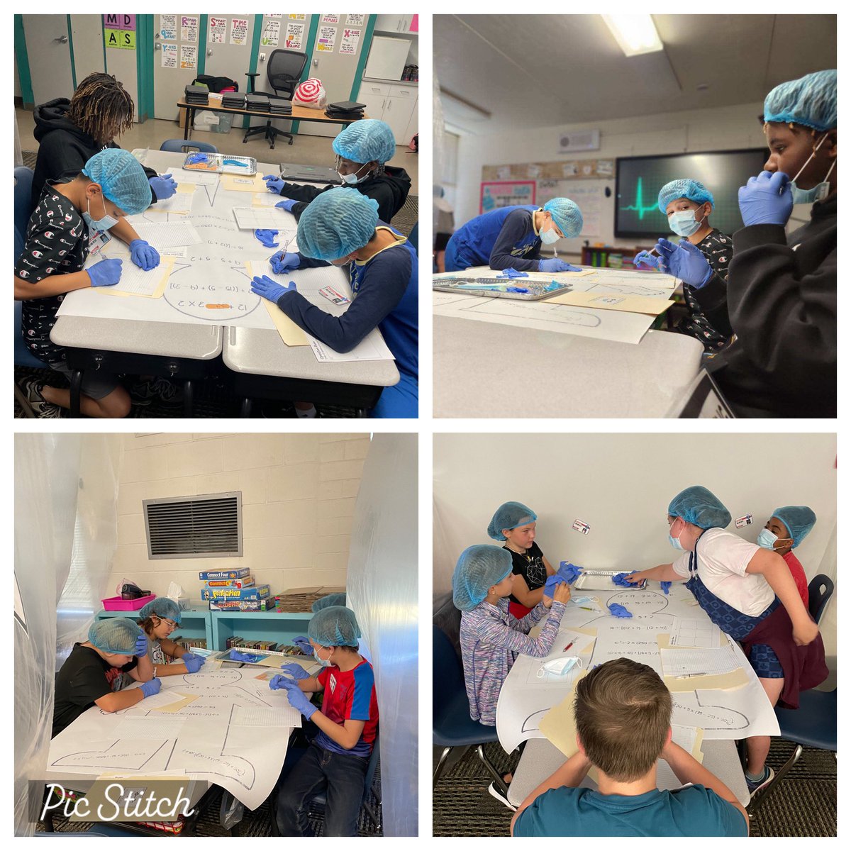 SocorroInFifth's tweet photo. Dr. Arana and Dr. Bevillard reporting for surgery! Today, we reviewed the Order of Operation benchmarks. All patients made survived! @TropicIslesElem 

#iteachmath #loveleeschools #setthestagetoengage #mathrocks #orderofoperations #fifthgraderocks #bethewildcard https://t.co/71bmMRo1wR