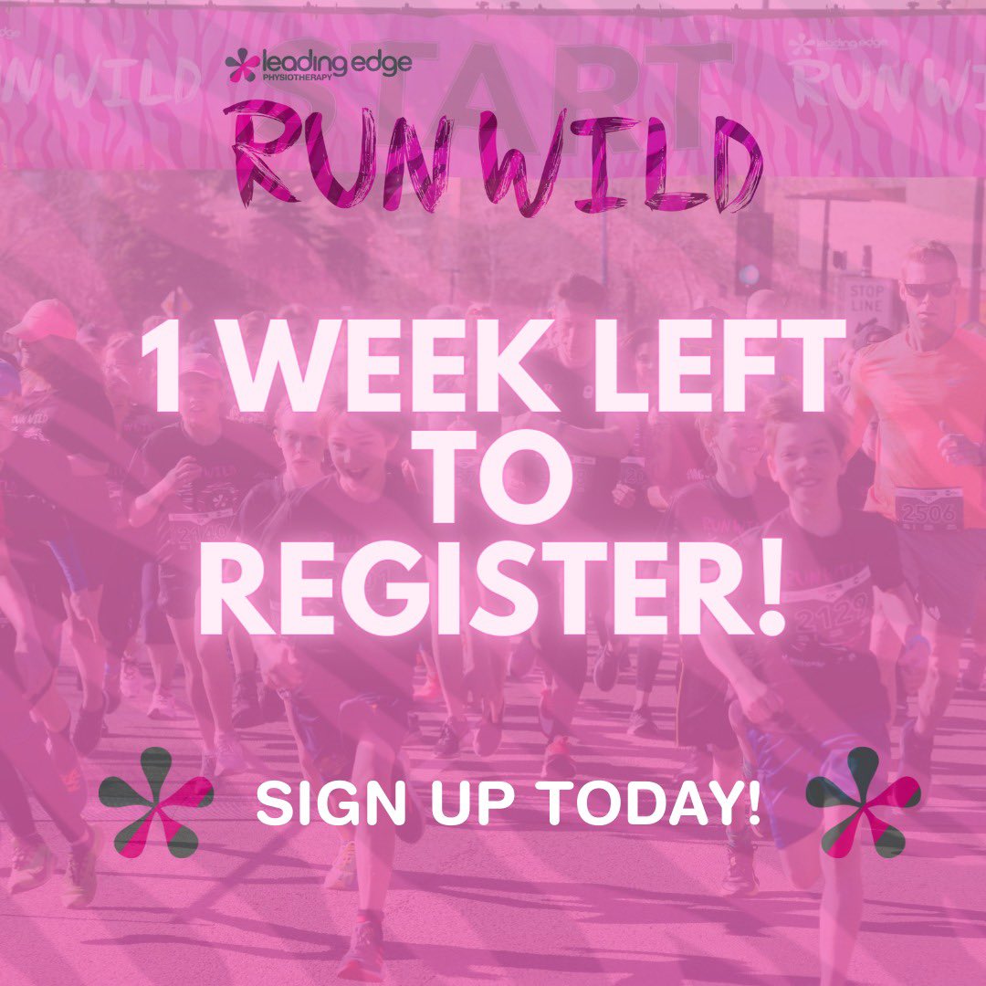 RunWildRace's tweet photo. Only 7 days left for you to register for Runwild! Sign the whole family up for a day of fitness, fun, and giving back! 
 
#irunwild #runwithus #runwithpurpose  
 
@LeadingEdgePT https://t.co/KYpCSJz3mu