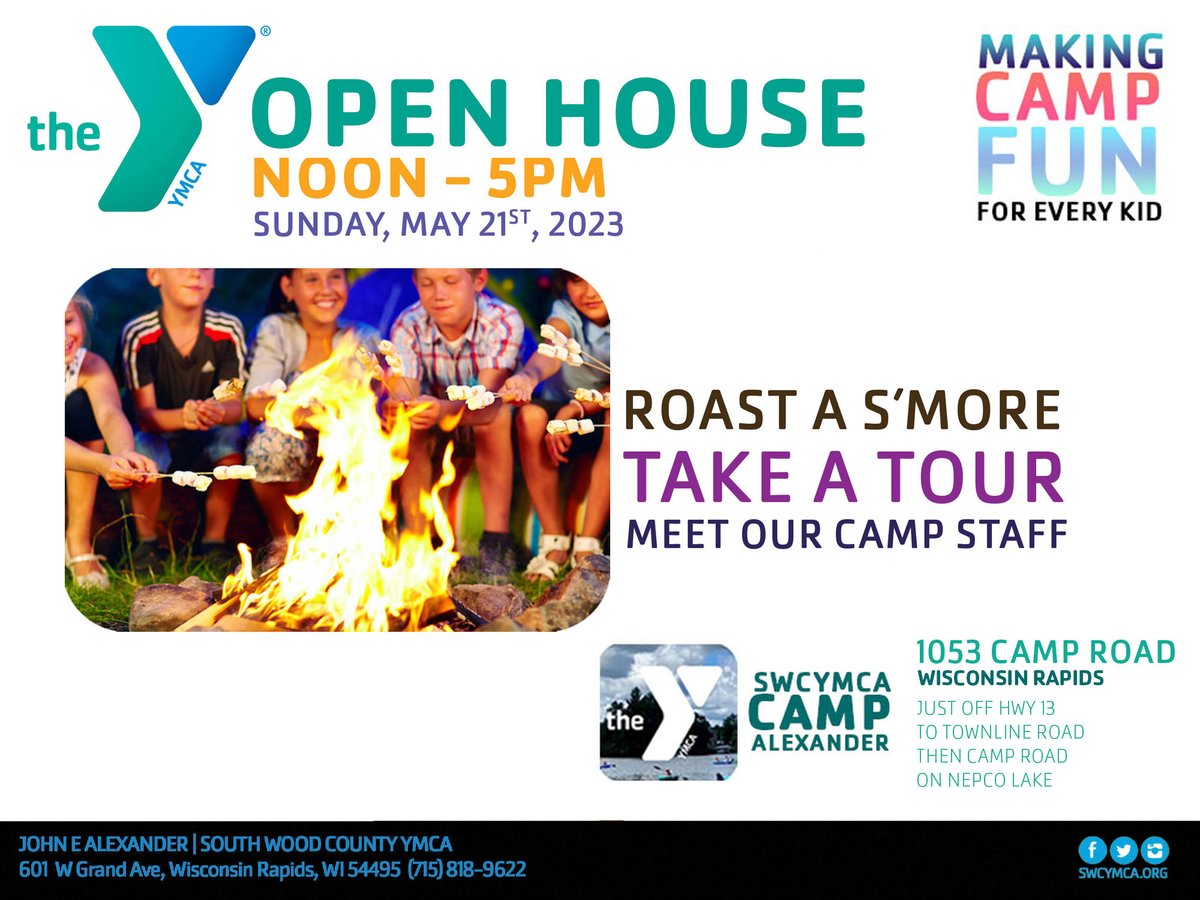 Open House. More information check out our website at swcymca.org/camp/summer-ca…