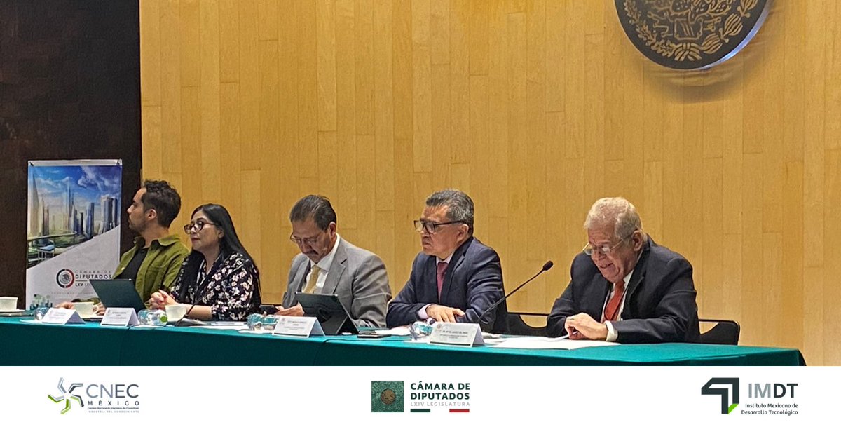 CNEC_Mexico's tweet photo. 📌 El Presidente de nuestro Consejo Consutivo, Dr. Reyes Juárez, indicó que #CNEC trabaja para contar con un Plan Nacional de Infraestructura que promueva el crecimiento para los próximos 25 años. 

2a Semana Nal Infraestructura Transformadora

@Mx_Diputados 
@ReginaldoSF_PT https://t.co/nBEC5qwkmU