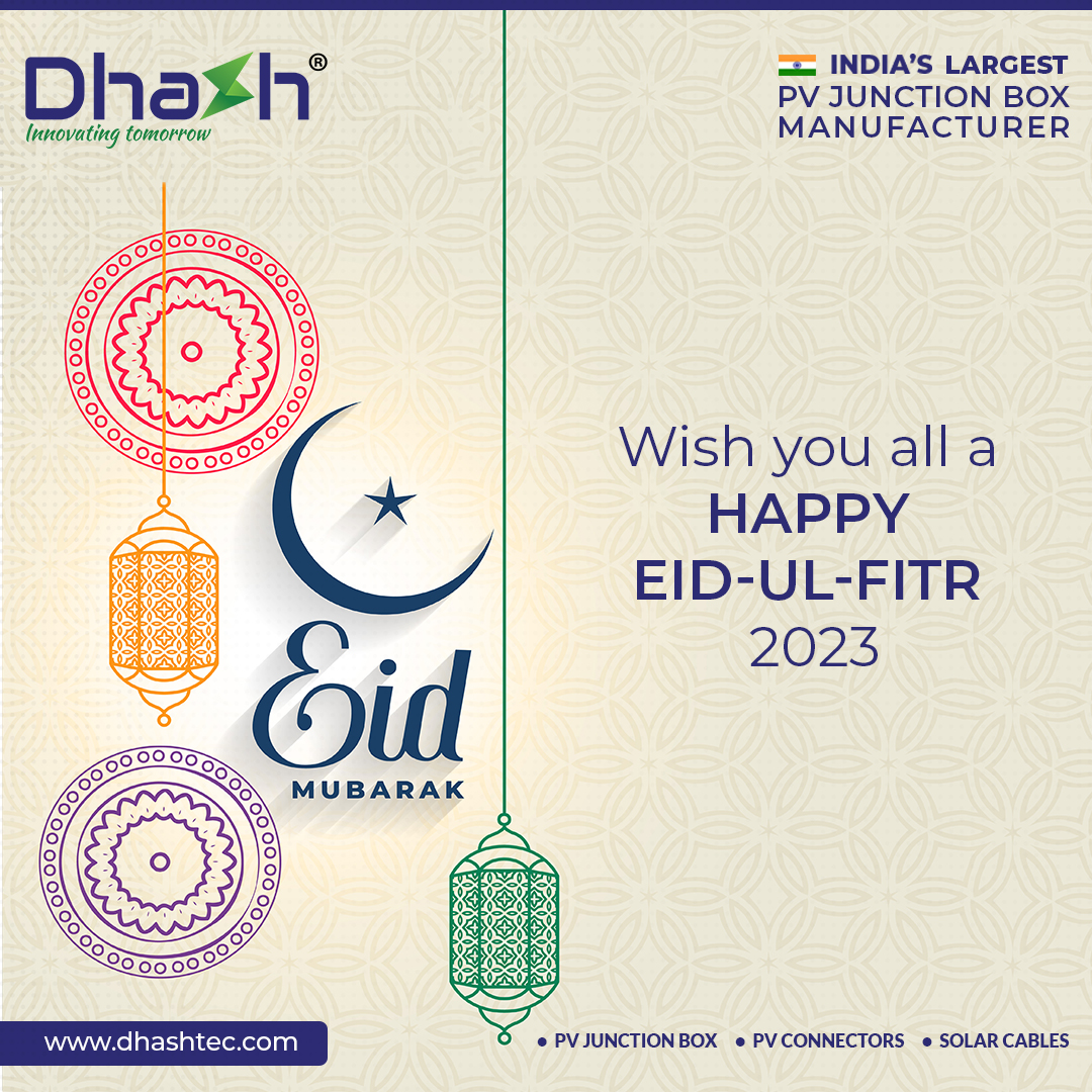 dhashgroup's tweet photo. May the spirit of Eid ul Fitr bring peace, joy, and happiness to all. Happy Eid 2023

#eidmubarak #eid2023 #solarenergy #solar #pvcables #solarcables #dhashgroup #dhashpv #junctionbox https://t.co/npP98tTMuN