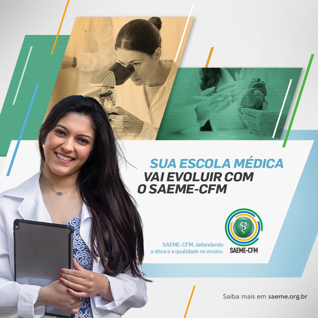 medicina_cfm's tweet photo. O seu curso tem o selo SAEME-CFM?
Trata-se do sistema de acreditação de escolas médicas do Conselho Federal de Medicina (CFM), que tem o objetivo de garantir que bons médicos entrem no mercado de trabalho.
Saiba mais em: https://t.co/mb4EATicFf
#saeme #cfm #ensinomedico https://t.co/3XigHYIfNn