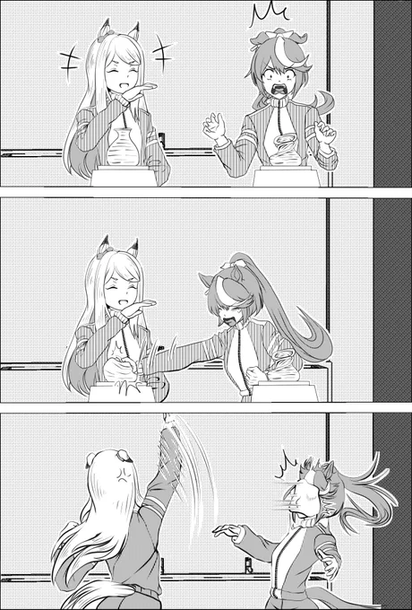 マック「そぉい!ですわ!」

#ウマ娘プリティーダービー 
#絵柄が好みっていう人にフォローされたい 