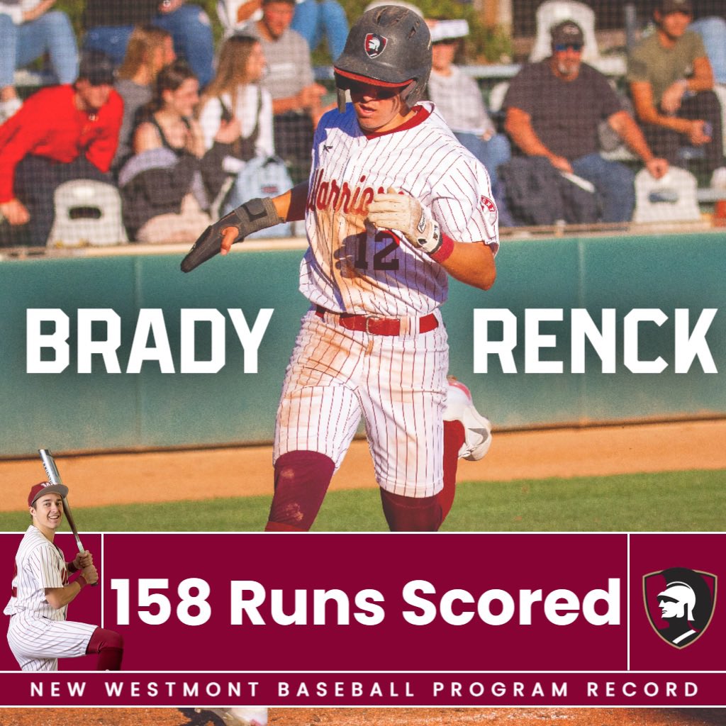 No man wearing a Westmont uniform has ever scored more runs in their career.

Congrats, Brady!