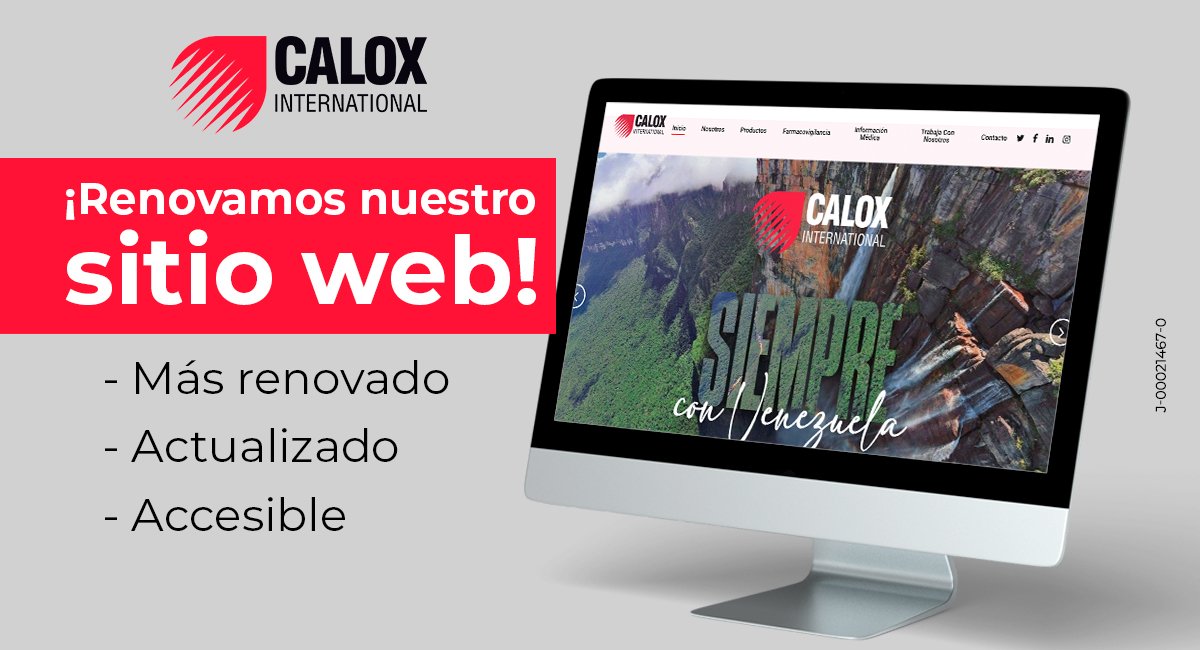 CaloxVenezuela's tweet photo. Visita nuestra página web y entérate de todas las novedades que desarrollamos para tu salud, así como podrás conocer los detalles de nuestra historia que inició hace más de 80 años.
Link: https://t.co/kXoGeuqZPn
#Calox #CaloxVenezuela #PáginaWeb https://t.co/TzxzmBA0Va