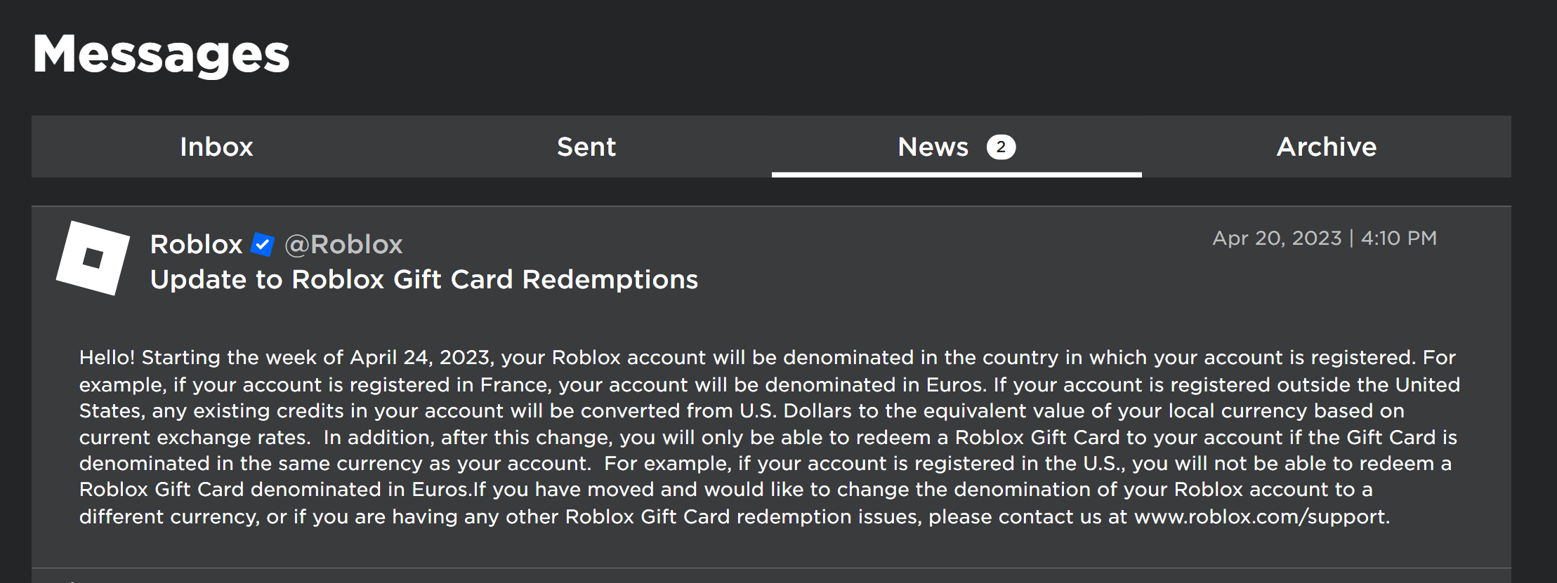 Roblox has provided some additional clarification regarding the gift card  denomination change announced last week, distinguishing Digital Robux Codes  from Roblox Gift Cards. : r/RobloxHelp