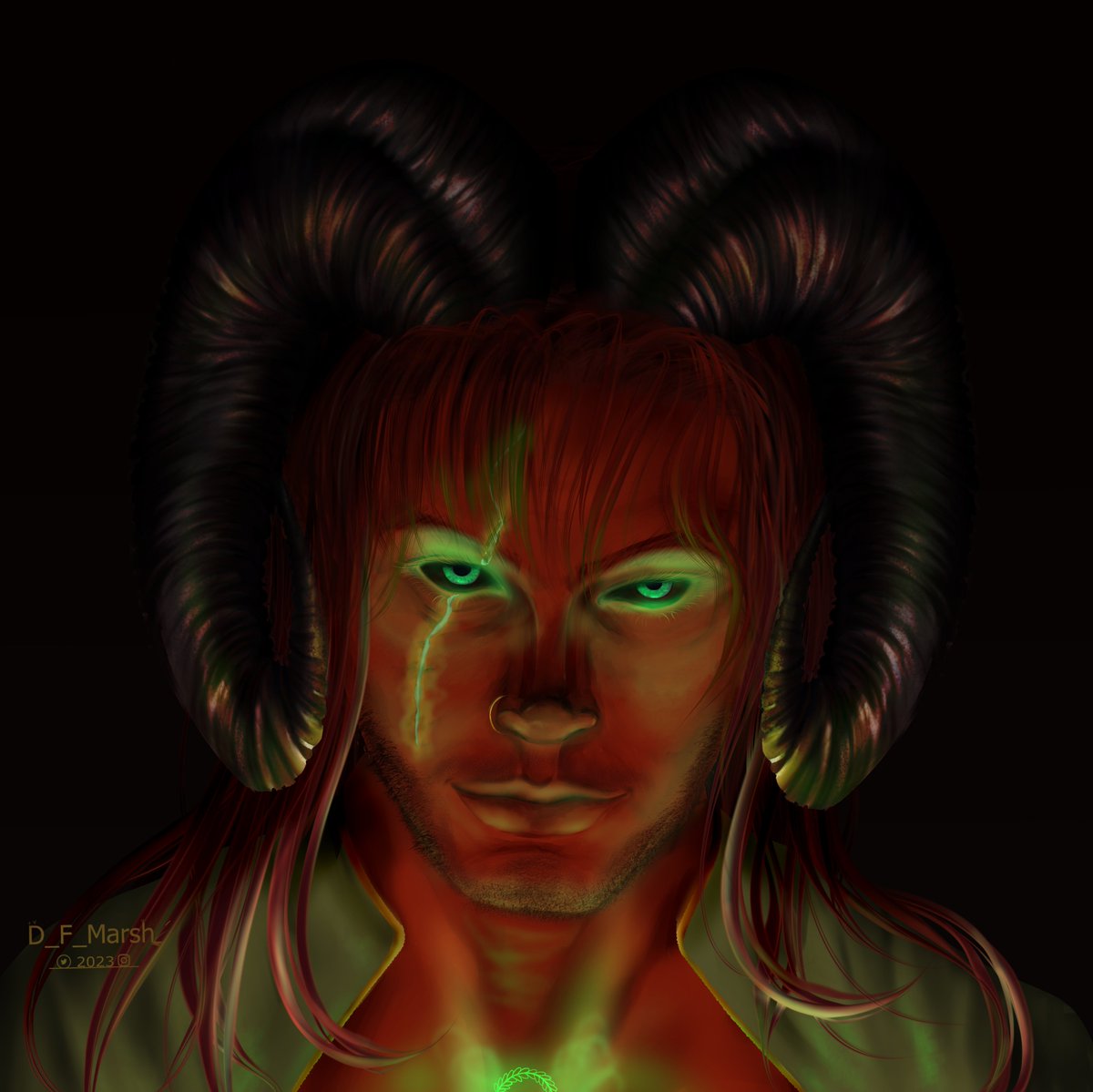 D_F_Marsh's tweet photo. I got to draw the Tiefling Barbarian Druid, Solstice. Who is owned by Ali @CourtOMushrooms Thank you so much for letting me play with him. :)
#clipstudiopaint #DnDcharacter #tiefling #digitalart #druid #Barbian https://t.co/t2BlQONG8X