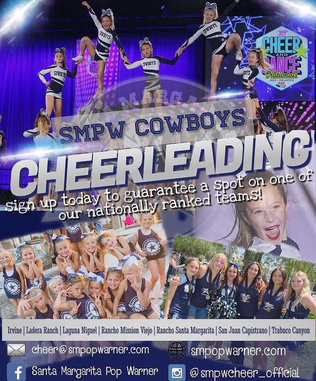 There's still time to sign up for our nationally ranked cheer program! Join us! #SMPWCowboys #CheerAndDance #JuniorCheer #Cheerleading