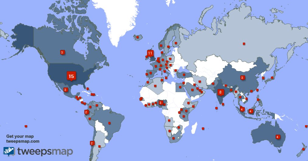 I have 5 new followers from Chile, and more last week. See tweepsmap.com/!aquaculturesg