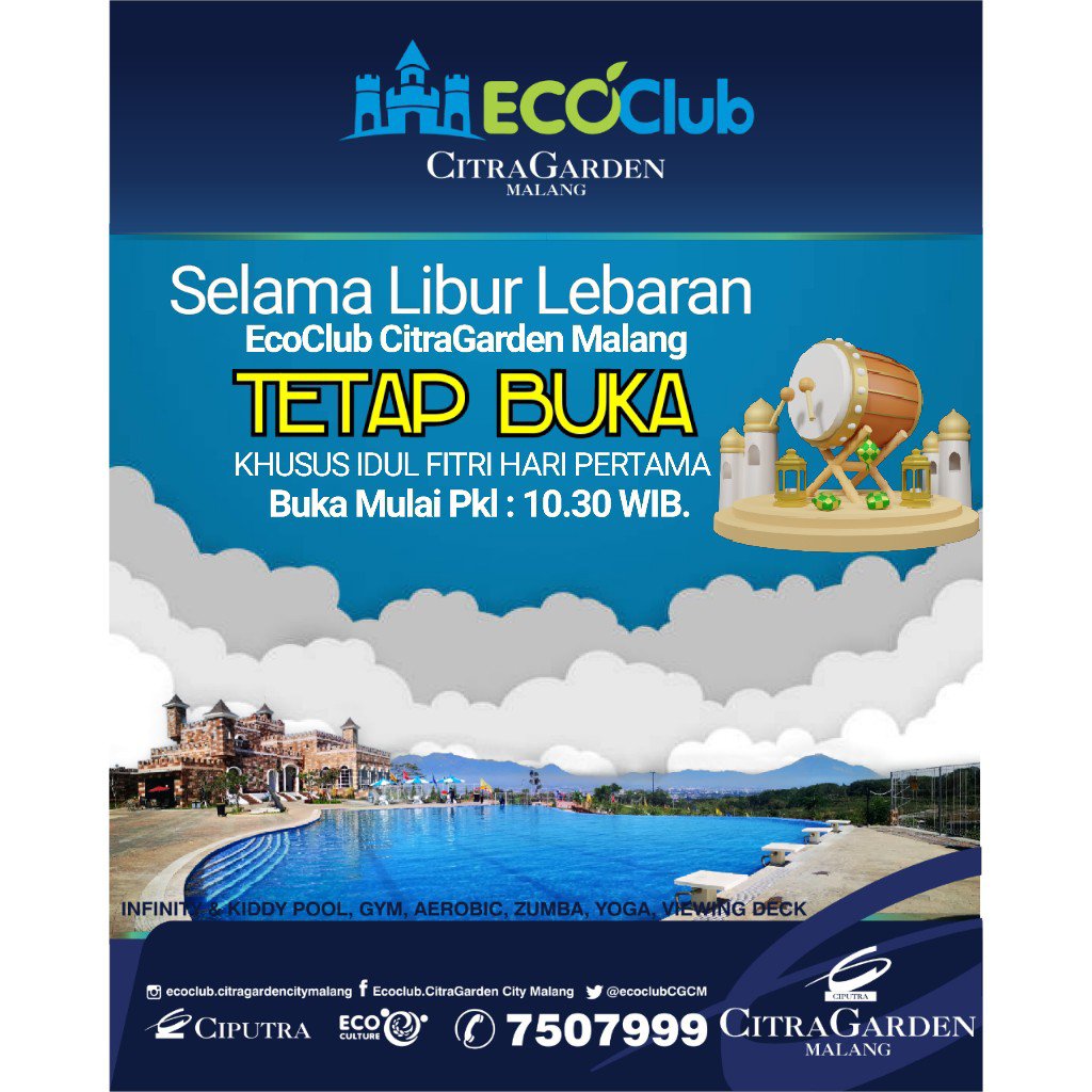 ecoclubCGCM's tweet photo. Kita sudah melewati bulan Ramadan dengan penuh kesabaran dan keikhlasan. Semoga amal ibadah kita diterima Allah dan menjadi bekal di hari akhir. Selamat Idul Fitri
.
#eidmubarak #happyeidfitri #lebaran #selamatharirayaidulfitri #idulfitri2023 #ciputra #ecoclubcitragardenmalang https://t.co/KMVmQTeDWA