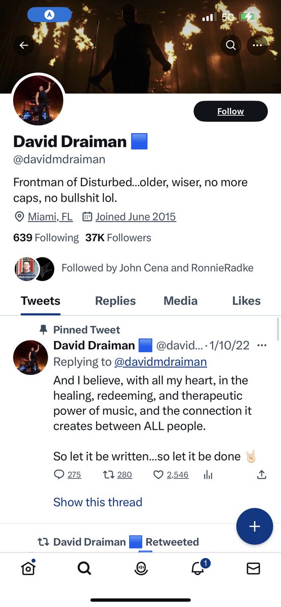 aprilsmith1318's tweet photo. Hearing @shannongunz talk about the blue square next to @davidmdraiman’s name as a way to get around not having a verified check mark is sad. That 🟦 is a symbol for @StandUp2JewHate. Do better. 🤦🏻‍♀️
#StandUpToJewishHate  #antisemitism @SXMOctane @Disturbed https://t.co/3VrwMeRvtZ