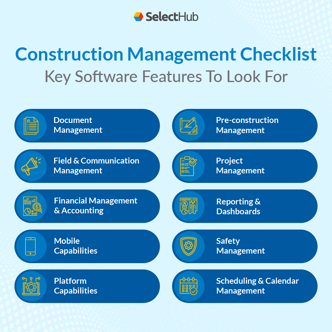 SelectHub's tweet image. Ready to optimize your construction workflows and supercharge your project management with software? Our construction management checklist covers all the essential features you need to look for &amp;gt;&amp;gt; hubs.la/Q01M1JRF0 

#constructionsoftware #constructionprojectmanagement