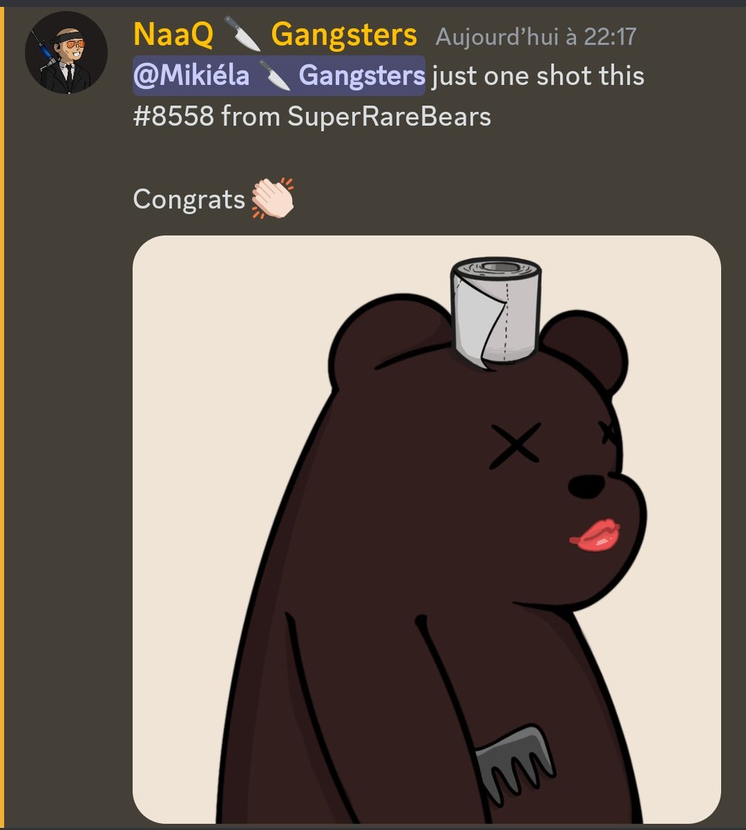 BBMSethoner's tweet photo. Sometime, you only get 1๏ธโฃ shot...
I was lucky๐ for this #GangWanted session๐ on @ElrondGangsters dapp, and for this first win:
1.5 $egld as a reward! ๐ต
You only need one #OriginalGangster to play!
https://t.co/gzRc6FBUaf
#born2kill ๐ช๐ช๐ช
https://t.co/eJK665X2WE ๐ค https://t.co/RonqoZOUsp