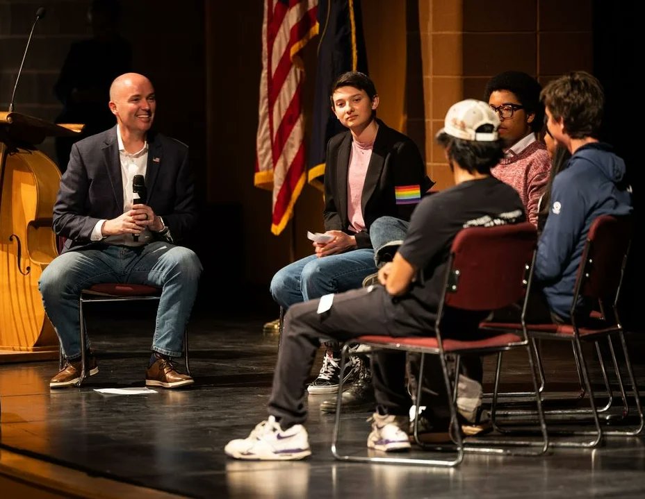 A Day with the Governor! Governor Spencer Cox visited PCHS and had time to meet with students and see all the great things happening at #ParkCitySchools.
