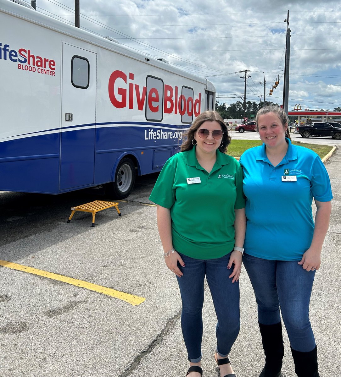 Thankful for Fridays and the wonderful folks who stopped by our Jasper location to donate to <a href="/LifeShare/">LifeShare Blood Center</a> today.  Small acts of kindness can save lives! 🩸 #DuGoodCares