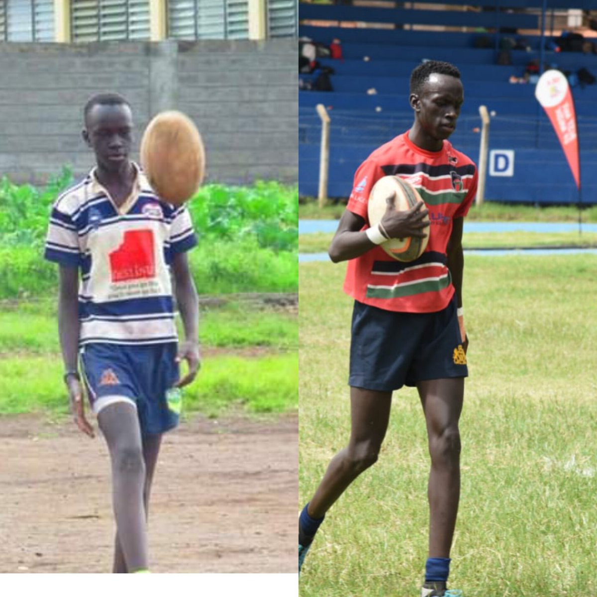 Joseph Nun from south Sudan currently a student set to sit for his Kenya certificate of secondary education but currently hitting headlines athe home of Ruffians with brilliant skills being a product of the age grade.
Age: 18
Years of play :8