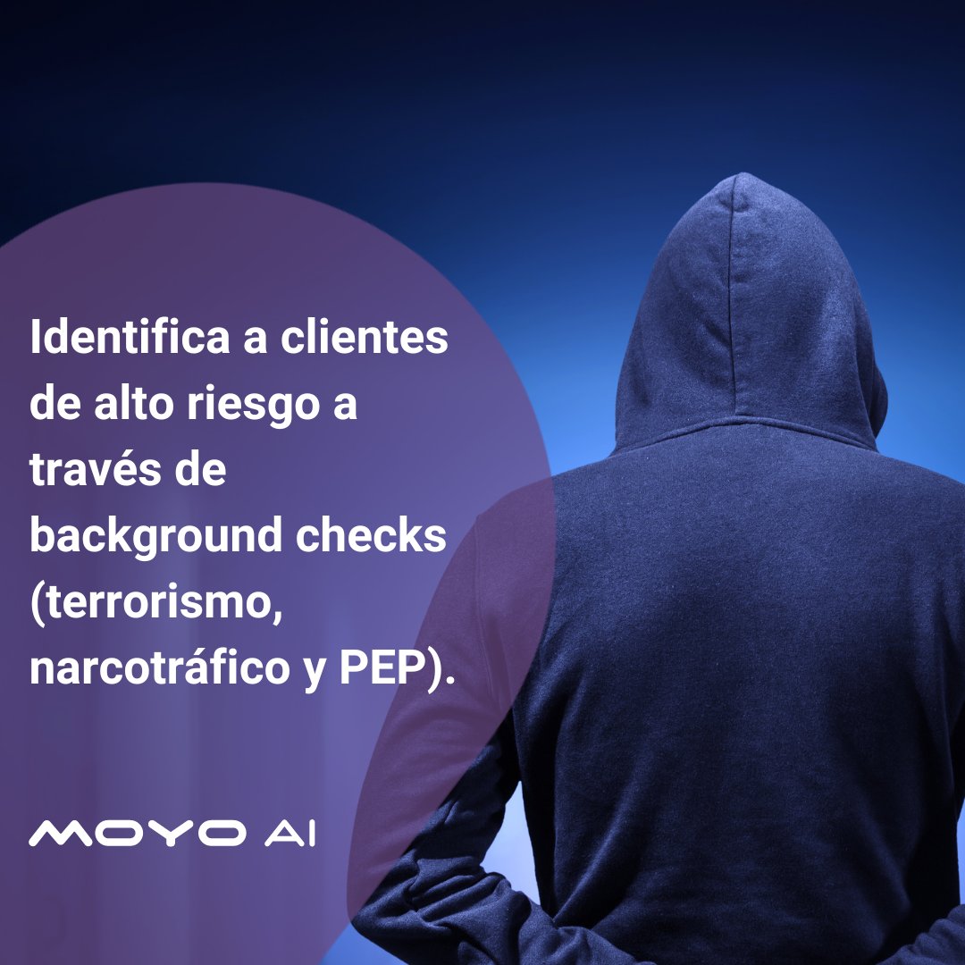 moyoAI's tweet photo. Disminuye la probabilidad de tener #clientes de #altoRiesgo y cumple con la #regulación oficial. https://t.co/ipSwVg91N1 ← Contáctanos para conocer como podemos ayudarte en este proceso a través de la revisión de #background #checks - #listasNegras y de #vigilancia. https://t.co/Ww4SNrichd