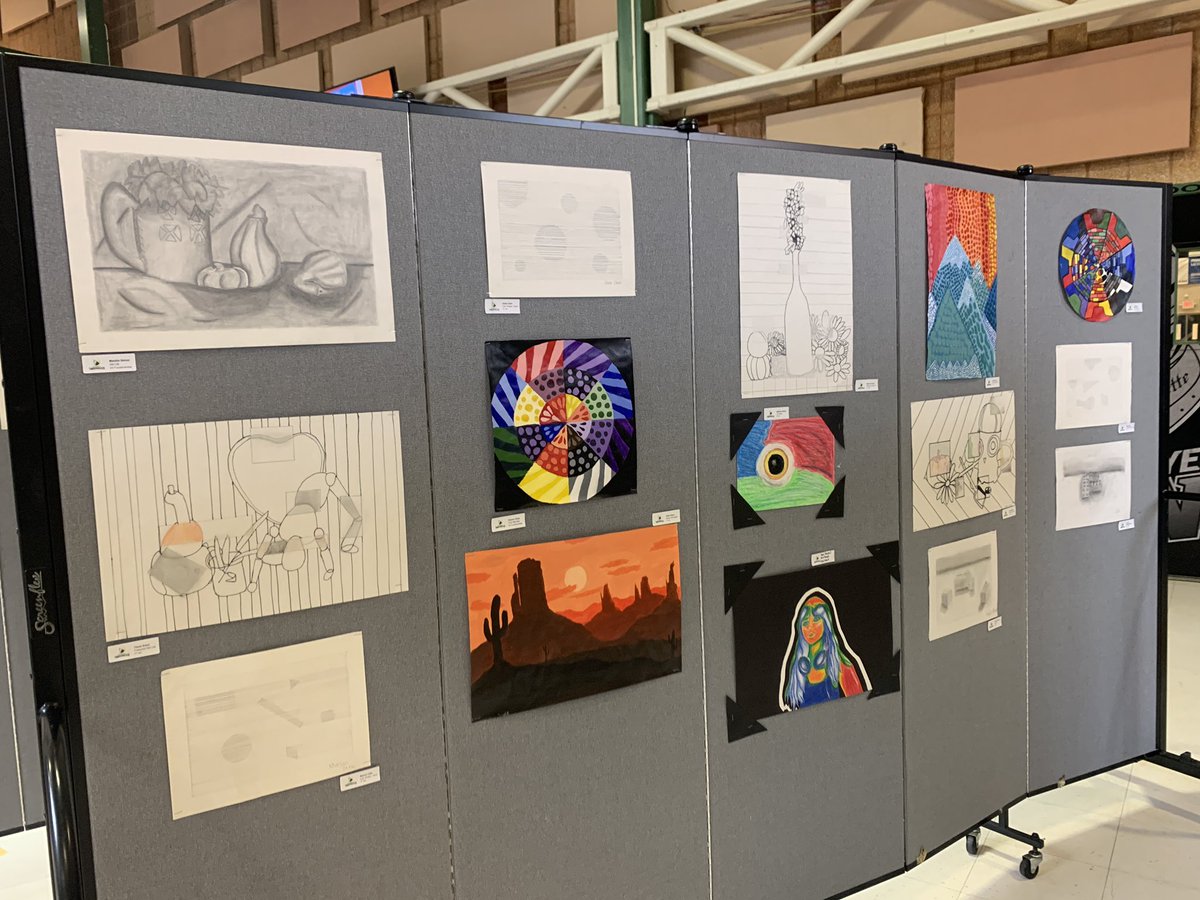 All set up &amp; ready to go for the Lafayette Fine Arts Festival. Come check out some amazing student artwork from our Wildwood students from 11-4 tomorrow at Lafayette High School!  <a href="/WMSTimberwolves/">Wildwood Timberwolves</a>